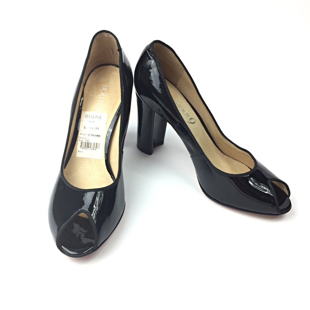 Boutique 9 Debbie Patent Leather Peep Toe Pumps